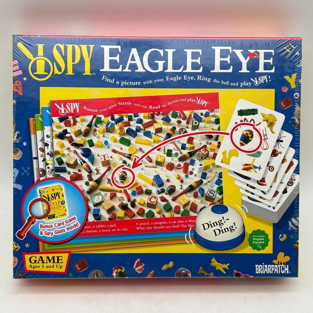 I Spy Eagle Eye Board Game Scholastic Briarpatch Kids Find It 2005 NEW SEALED